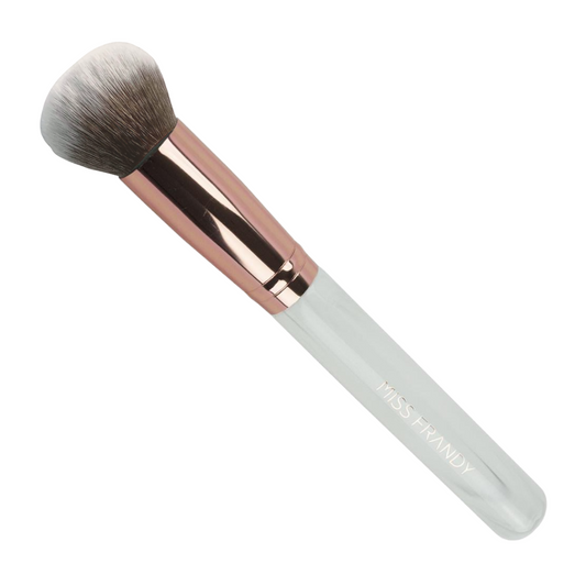 Pincel Para Pó Miss Frandy Branco Perolado