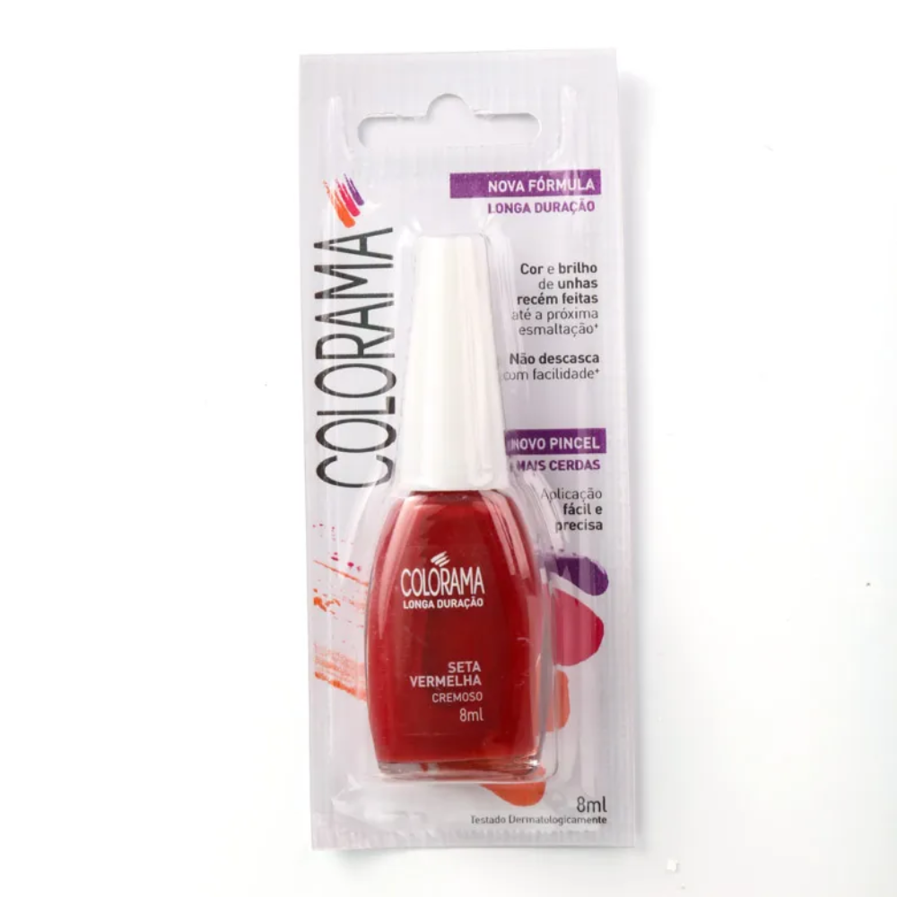 Esmalte Colorama Cremoso Seta Vermelha - Vermelho