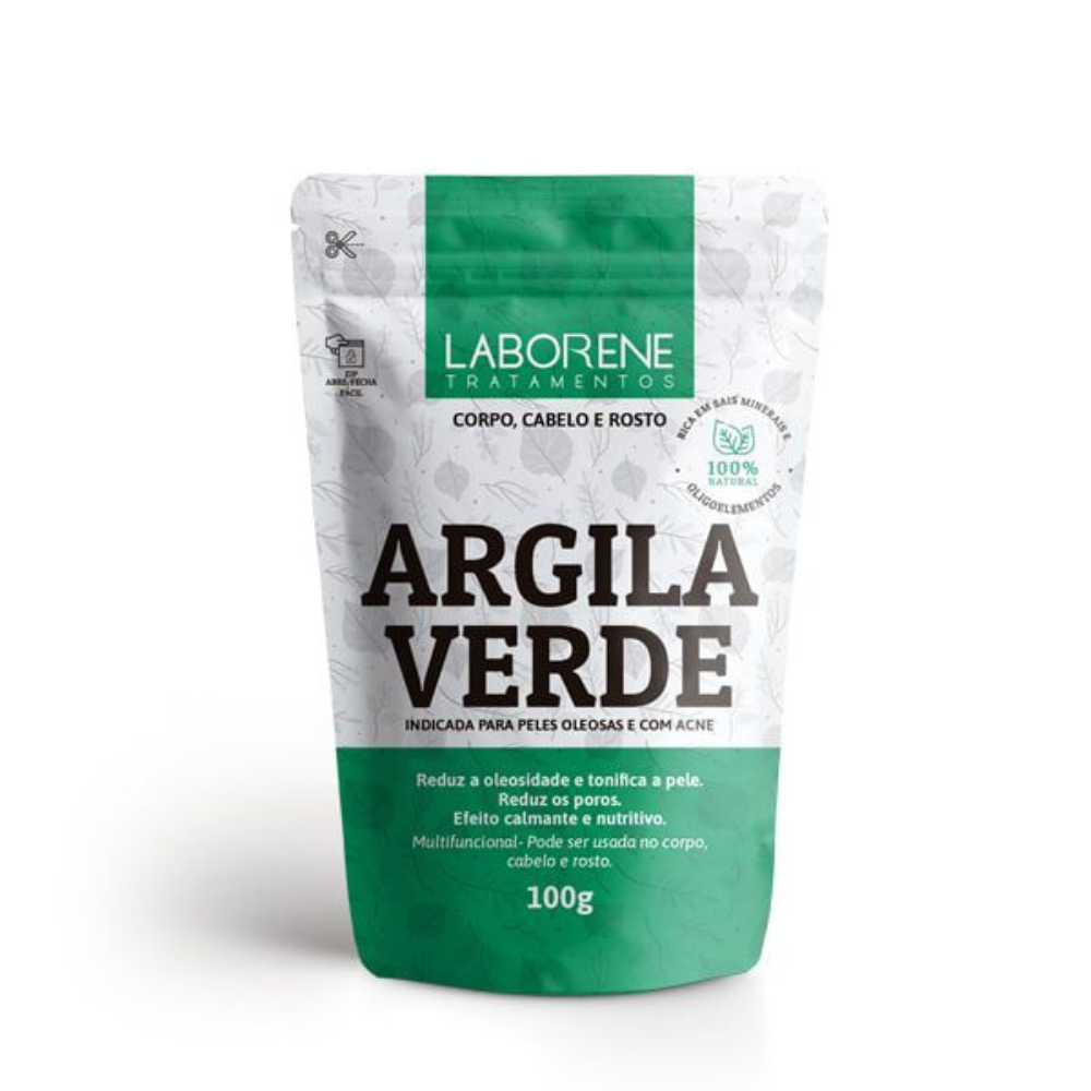 Argila Em Pó Verde Laborene 100g