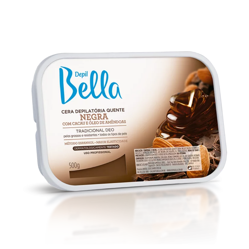Cera Quente Em Barra Negra Deo Depil Bella 500g