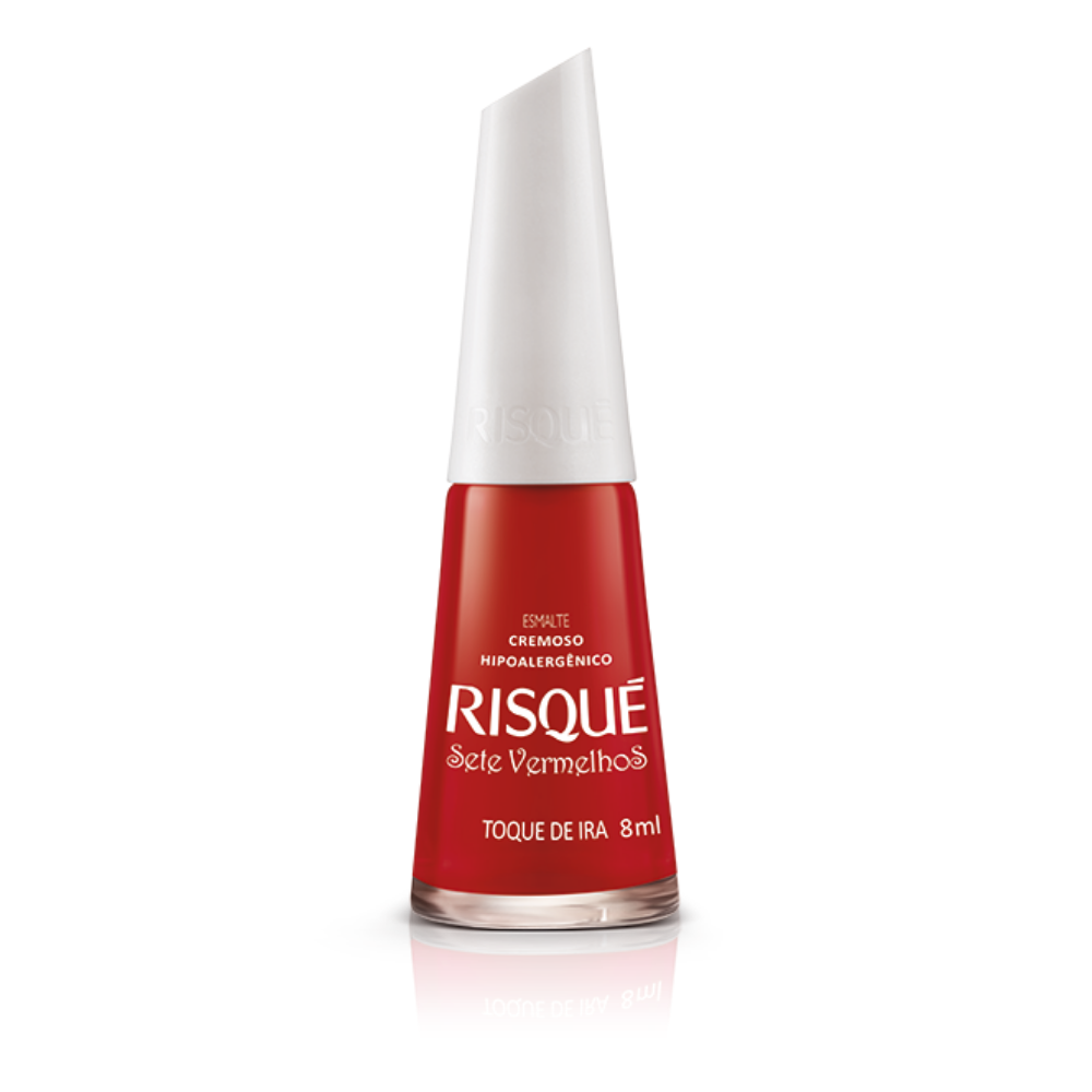 Esmalte Risqué Cremoso Toque De Ira 8ml - Vermelho
