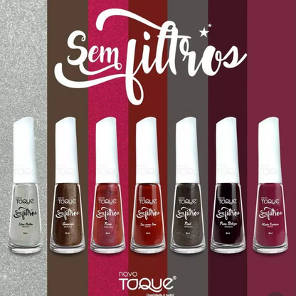 Esmalte Novo Toque Cremoso Sem Filtros Pura Beleza 8ml