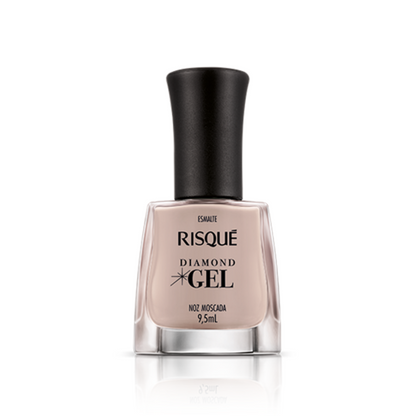 Esmalte Risqué Diamond Efeito Gel Nóz Moscada 9,5ml
