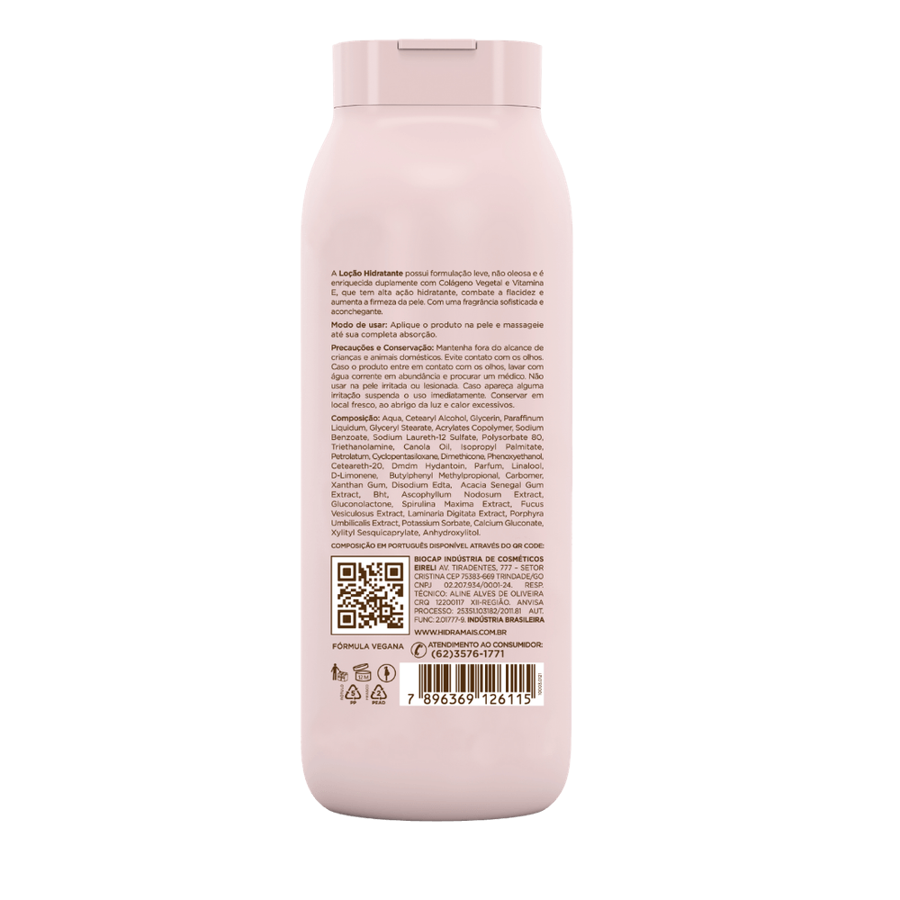 Loção Desodorante Corporal Colágeno E Vitamina E Hidramais 500ml