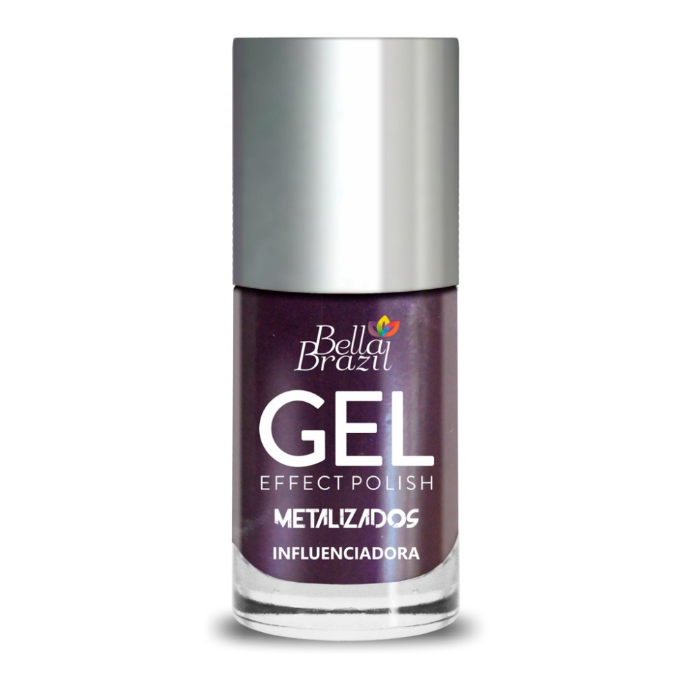 Esmalte Bella Brazil Efeito Gel Metalizado 215 Influenciadora 9ml