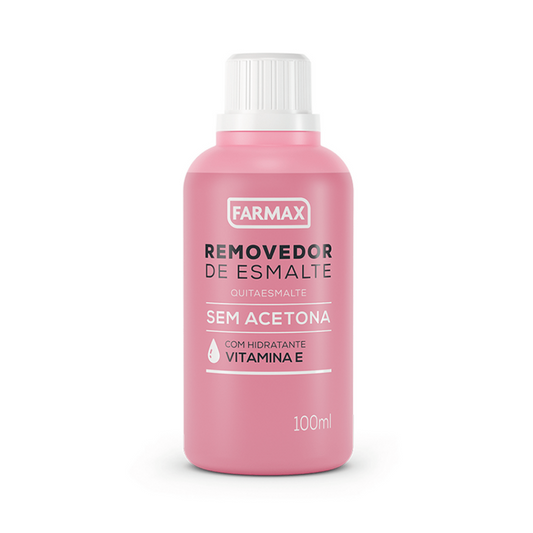 Removedor Sem Acetona Com Hidratante Vitamina E 100ml Farmax