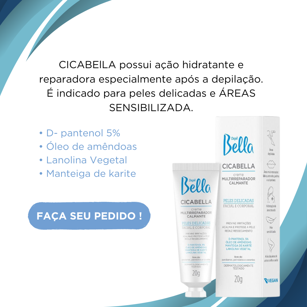 Creme Multirreparador Calmante Cicabella 20g Depil Bella