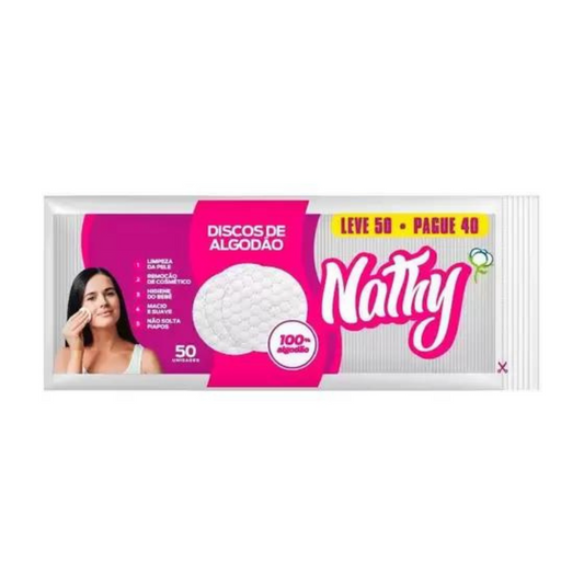 Algodão Em Disco Nathy 50 Unidades