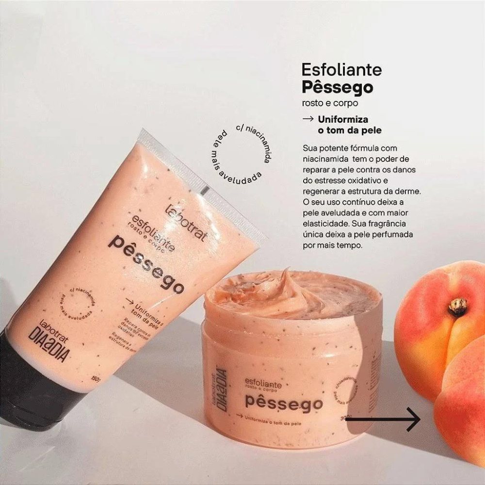 Creme Esfoliante Labotrat 150g Pêssego