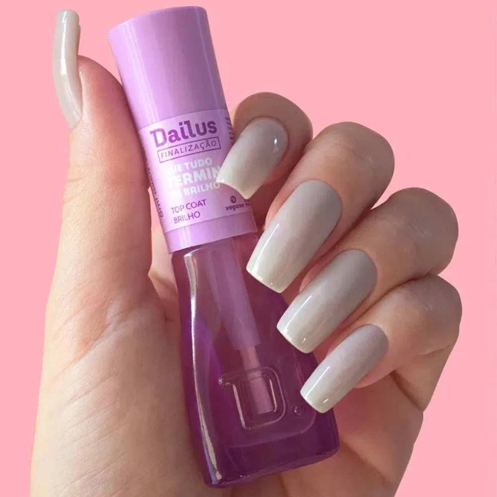 Top Coat Dailus Que Tudo Termine Em Brilho 8ml
