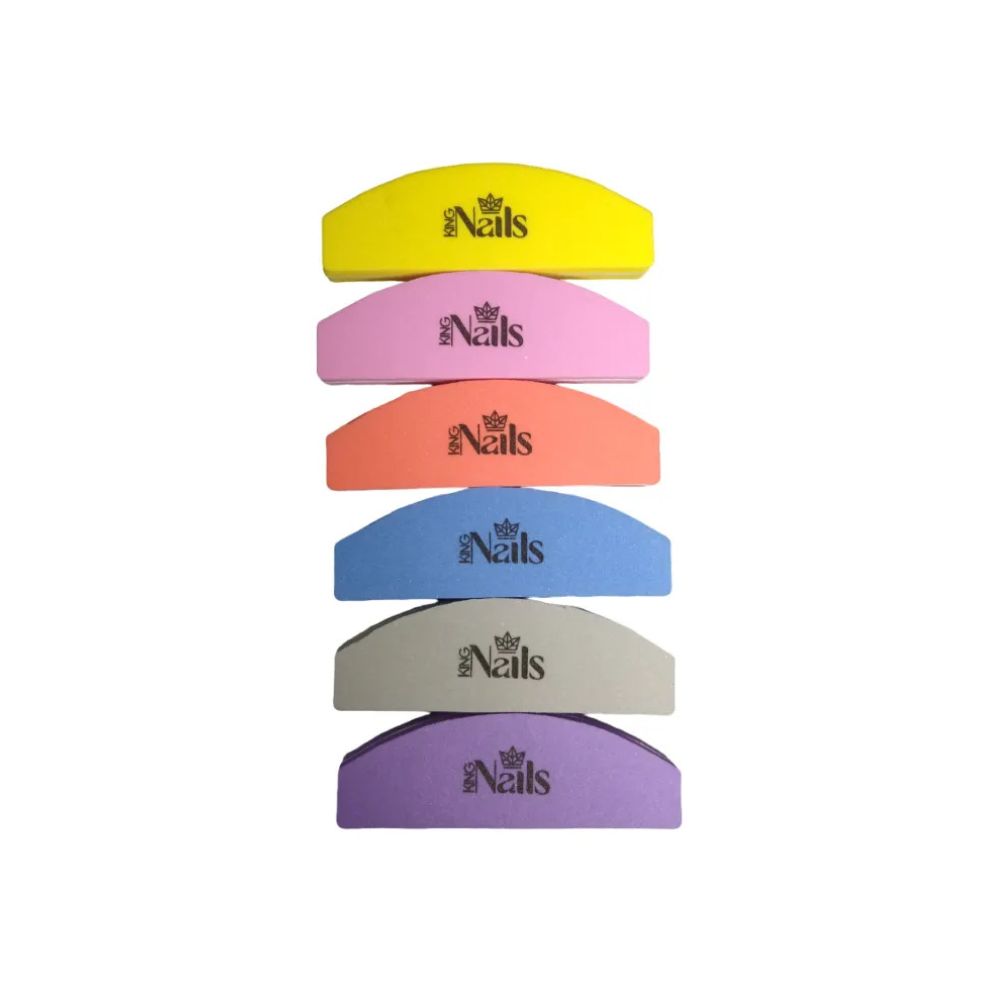 Mini Lixa Buffer Polidora Colorida King Nails