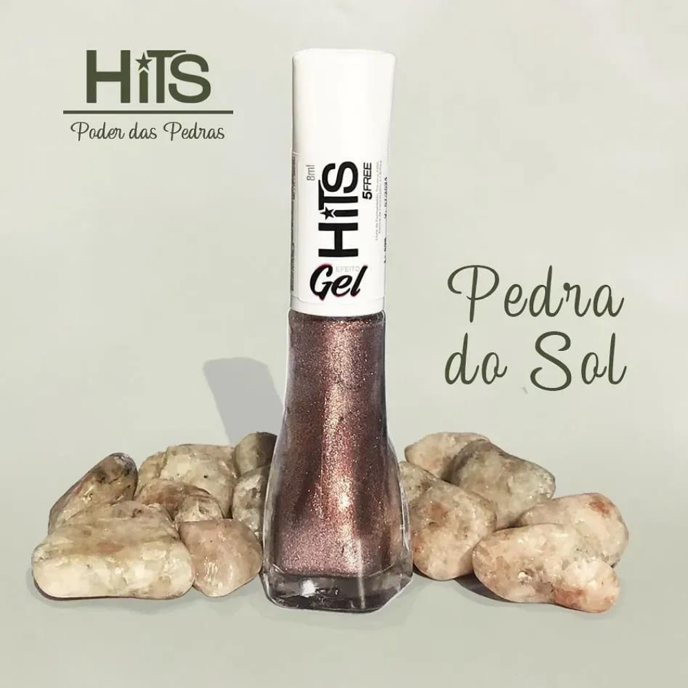 Esmalte Hits Perolado Efeito Gel Pedra Do Sol 8ml