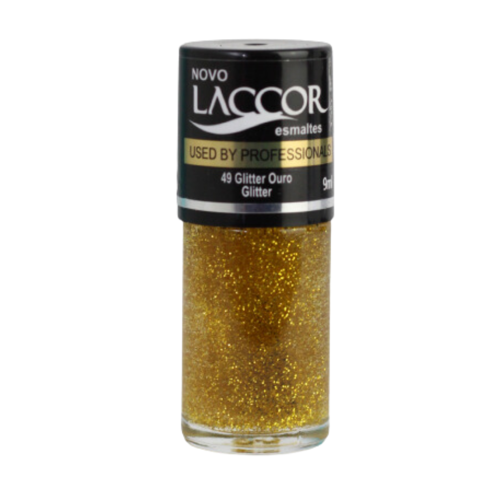 Esmalte Laccor Gritter Ouro 9ml