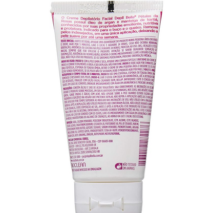 Creme Depilatório Corporal De Pétalas Rosas Depil Bella 40g