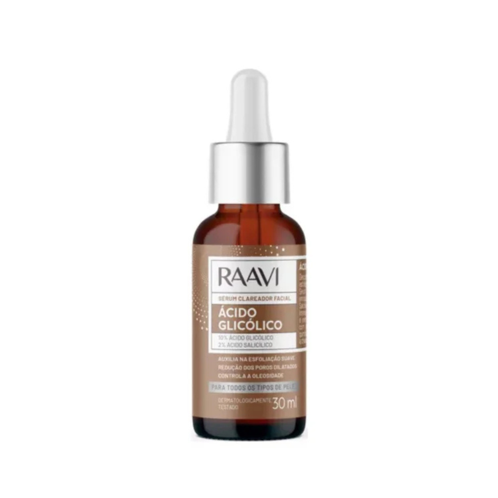Sérum Facial Clareador Ácido Glicólico Raavi 30ml