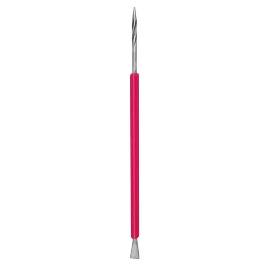 Espátula De Inox Com Silicone Rosa Isis Cutelaria
