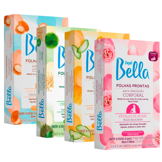 Cera Em Folhas Prontas Para Depilação Depil Bella