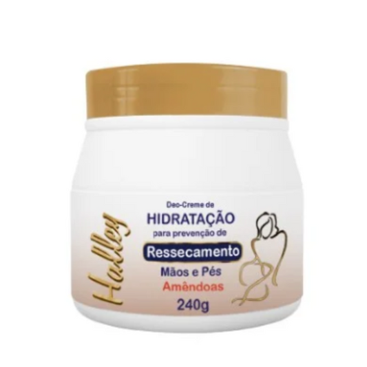 Creme Hidratante Prevenção de Ressecamento  Amêndoas Halley 240g