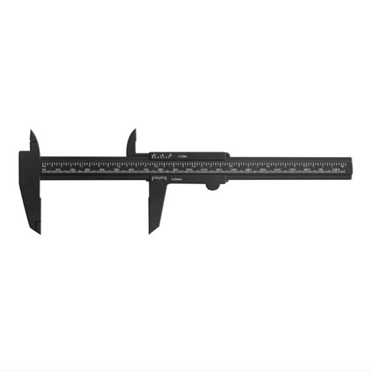 Paquímetro Plástico Preto 20cm Santa Clara
