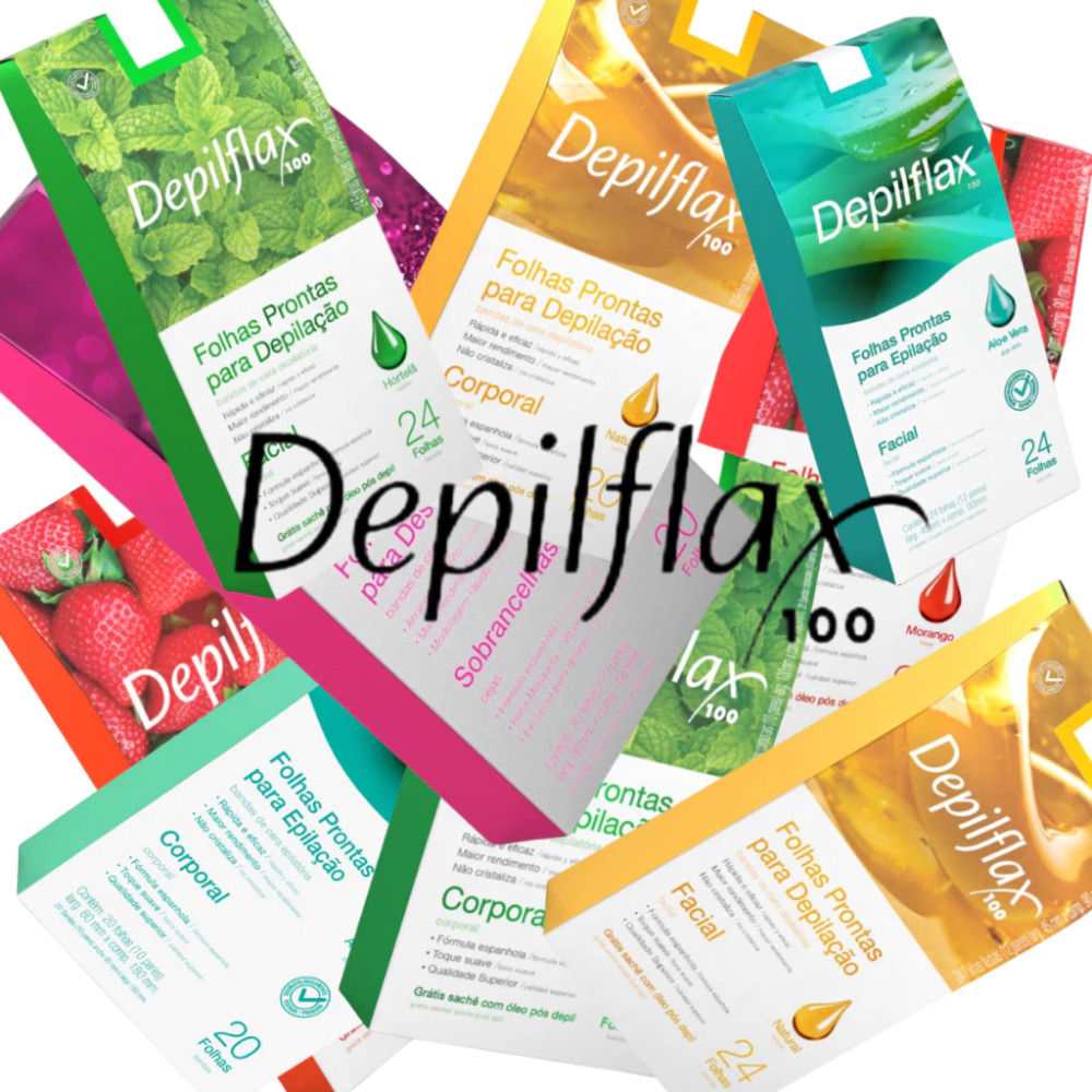 Cera Em Folhas Depilatórias Depilflax