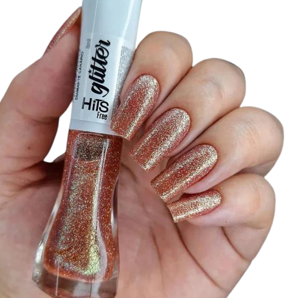 Esmalte Hits Glitter Diamante Canário 8ml