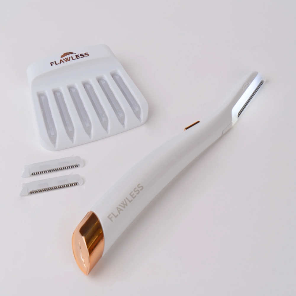 Kit Dermaplane GLO Lighted Facial Exfoliator Flawlbss 7 Unidades