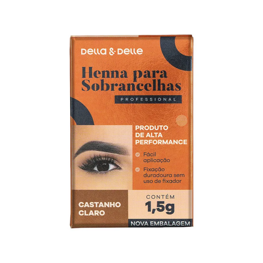 Henna Della E Delle 1,5g Castanho Claro