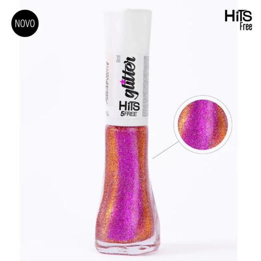 Esmalte Hits Glitter Diamante Legado Pink 8ml