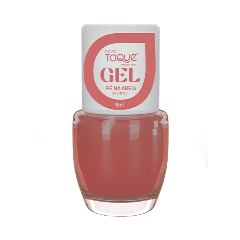 Esmalte Novo Toque Cremoso Efeito Gel Pé Na Areia 9ml