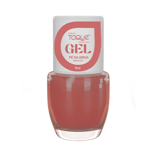 Esmalte Novo Toque Cremoso Efeito Gel Pé Na Areia 9ml