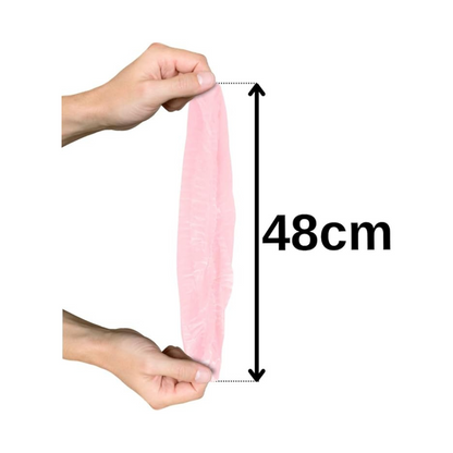 Touca Descartável Sanfonada Rosa TNT Ntflex 25 Unidades