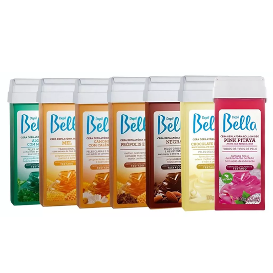 Refil Cera Depilatória Roll-on Depil Bella 100g