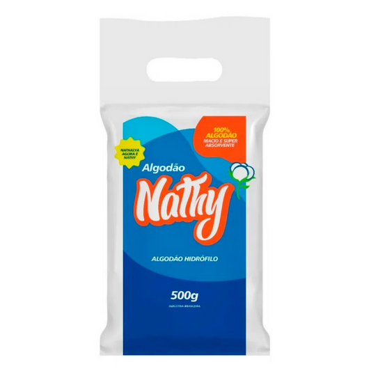 Algodão Em Rolo Hidrófilo 500g Nathy