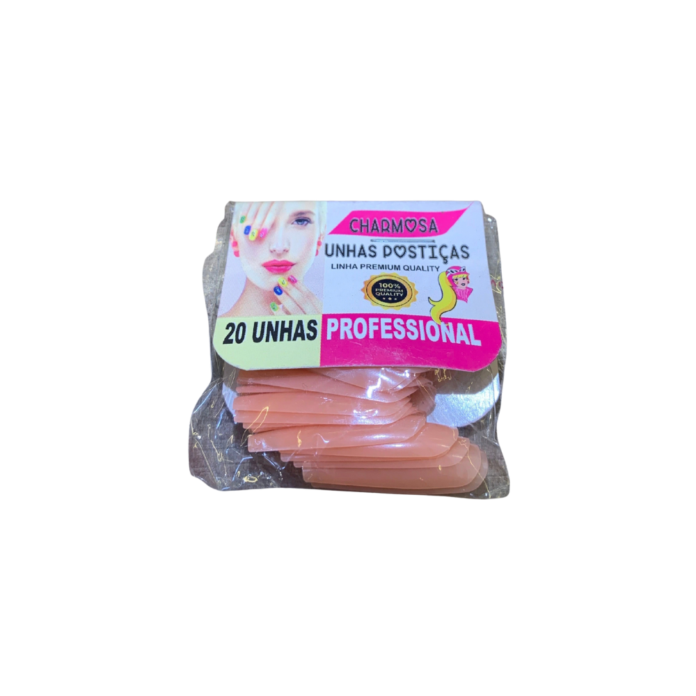 Unhas Postiças Premium Professional 20 Unidades Charmosa