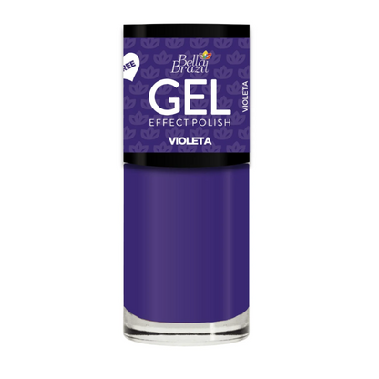 Esmalte Bella Brazil Efeito Gel Cremoso 857 Violeta 9ml