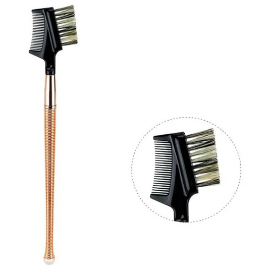 Pincel Duplo Pente e Escova Gold Miss Frandy