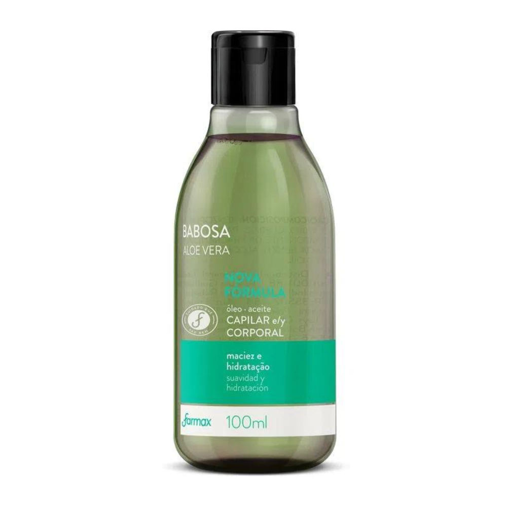 Óleo Capilar E Corporal Farmax 100ml Babosa