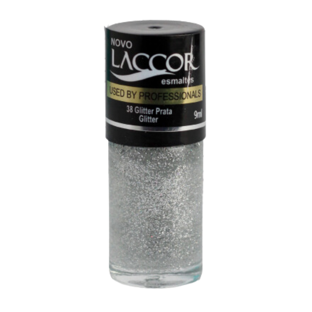 Esmalte Laccor Gritter Prata 9ml