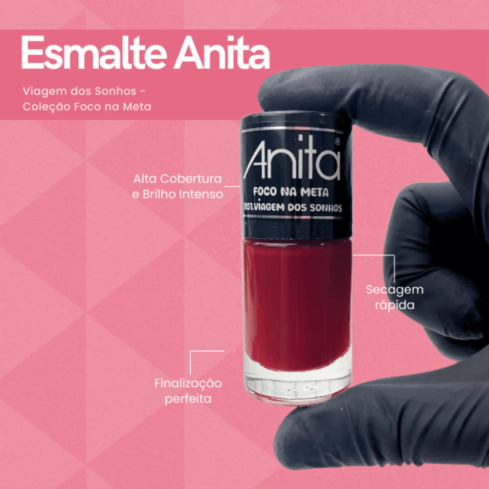 Esmalte Anita Foco Na Meta Viagem Dos Sonhos 10ml