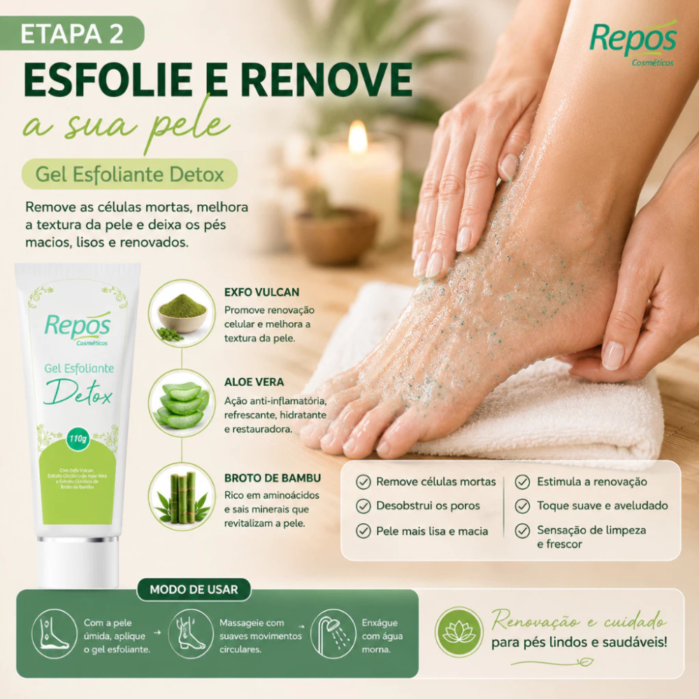 Kit Detox Para Pés Repos