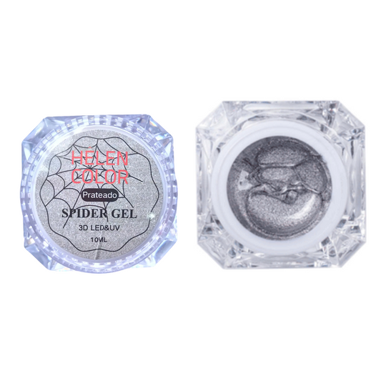 Spider Gel Hêlen Color 10g Prata - Prata - Spider