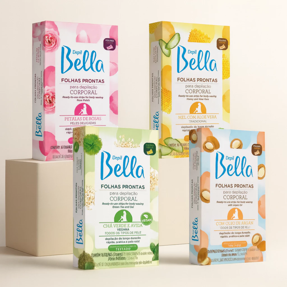 Cera Em Folhas Prontas Para Depilação Depil Bella