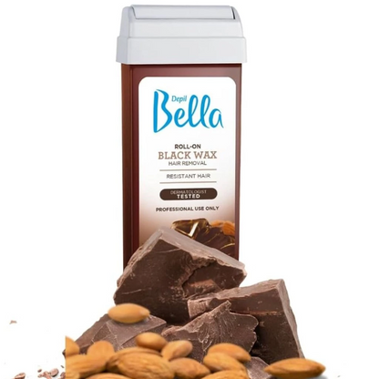Kit 6 Refil Cera Depilatória Roll On Deo Negra Depil Bella 100g
