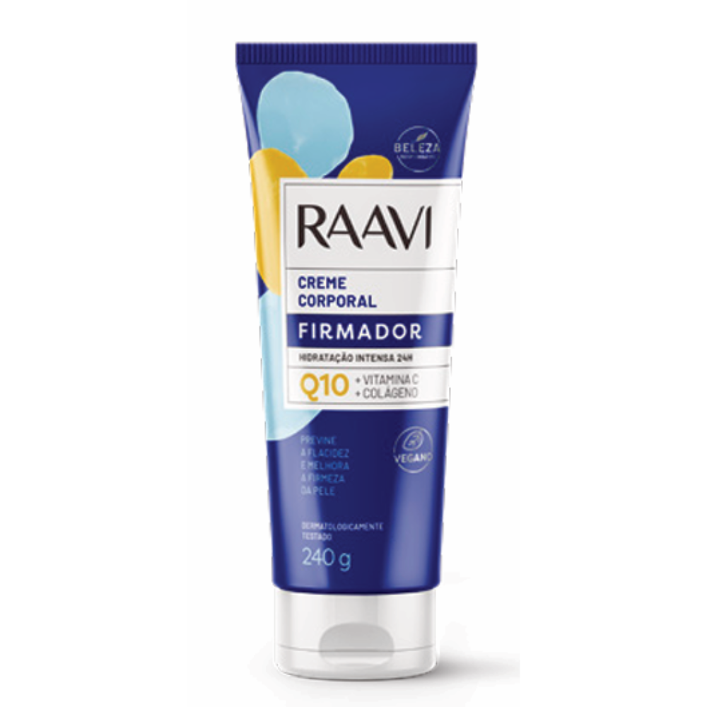 Creme Corporal Firmador Q10 Raavi 240g