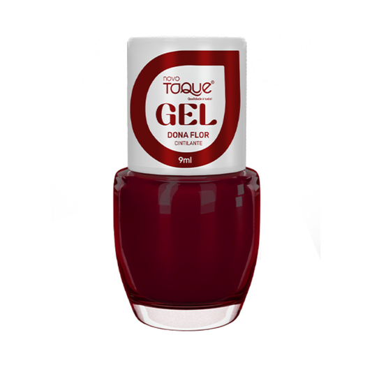 Esmalte Novo Toque Cintilante Efeito Gel Dona Flor 9ml