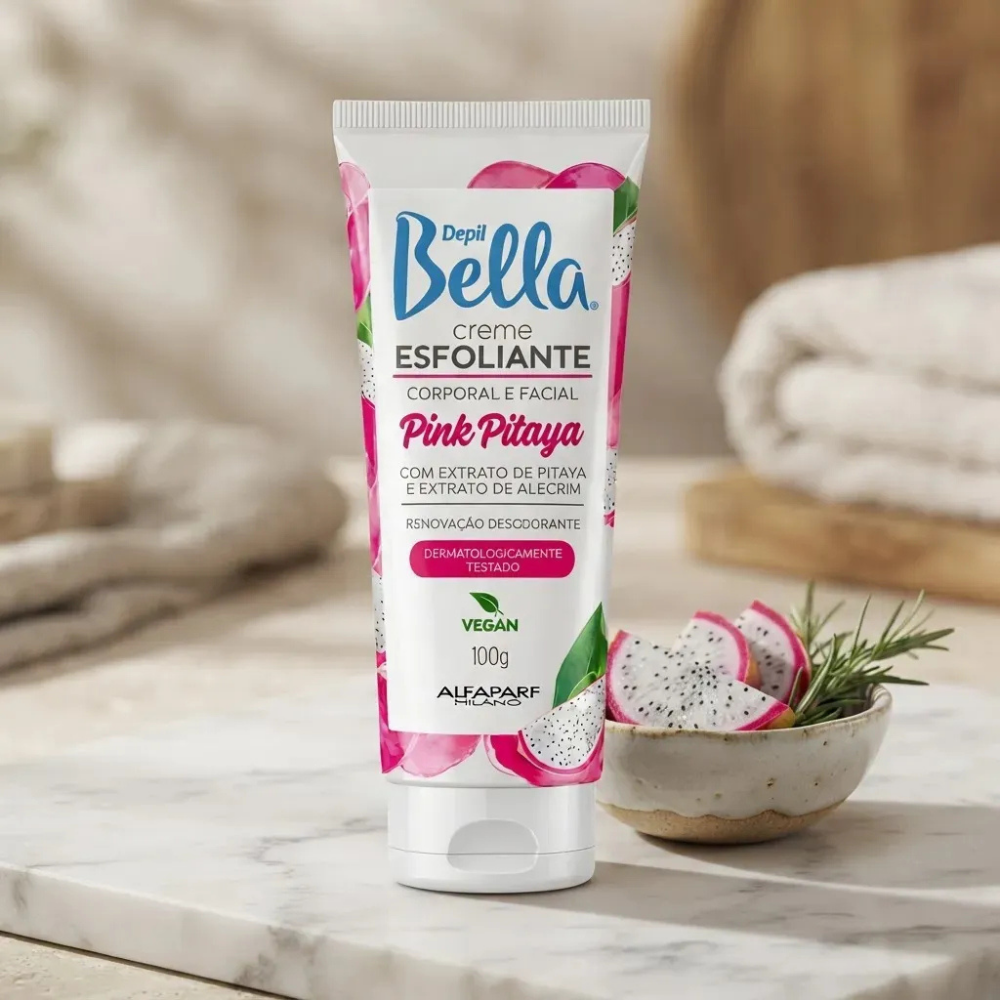 Creme Esfoliante Pink Pitaya Depil Bella 100g