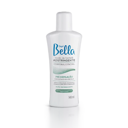 Loção Pré Depilatória Adstringente de Hortelã Depil Bella 140ml