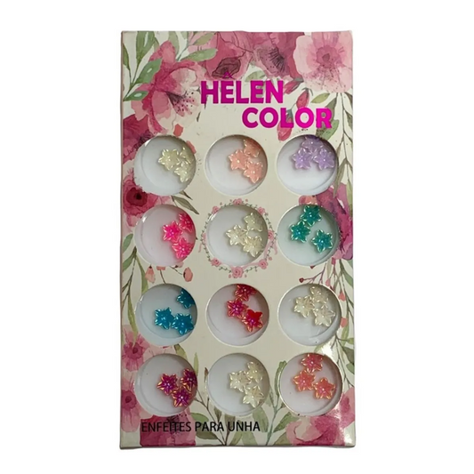 Enfeites De Flores Para Unhas Hêlen Color