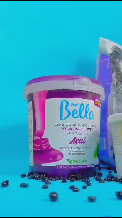 Cera Hidrossolúvel Açaí Depil Bella 600g