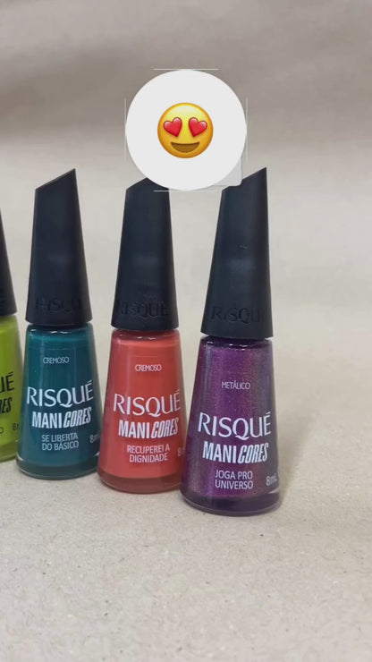 Esmalte Risqué Manicores Metálico Credita No Brilho 8ml